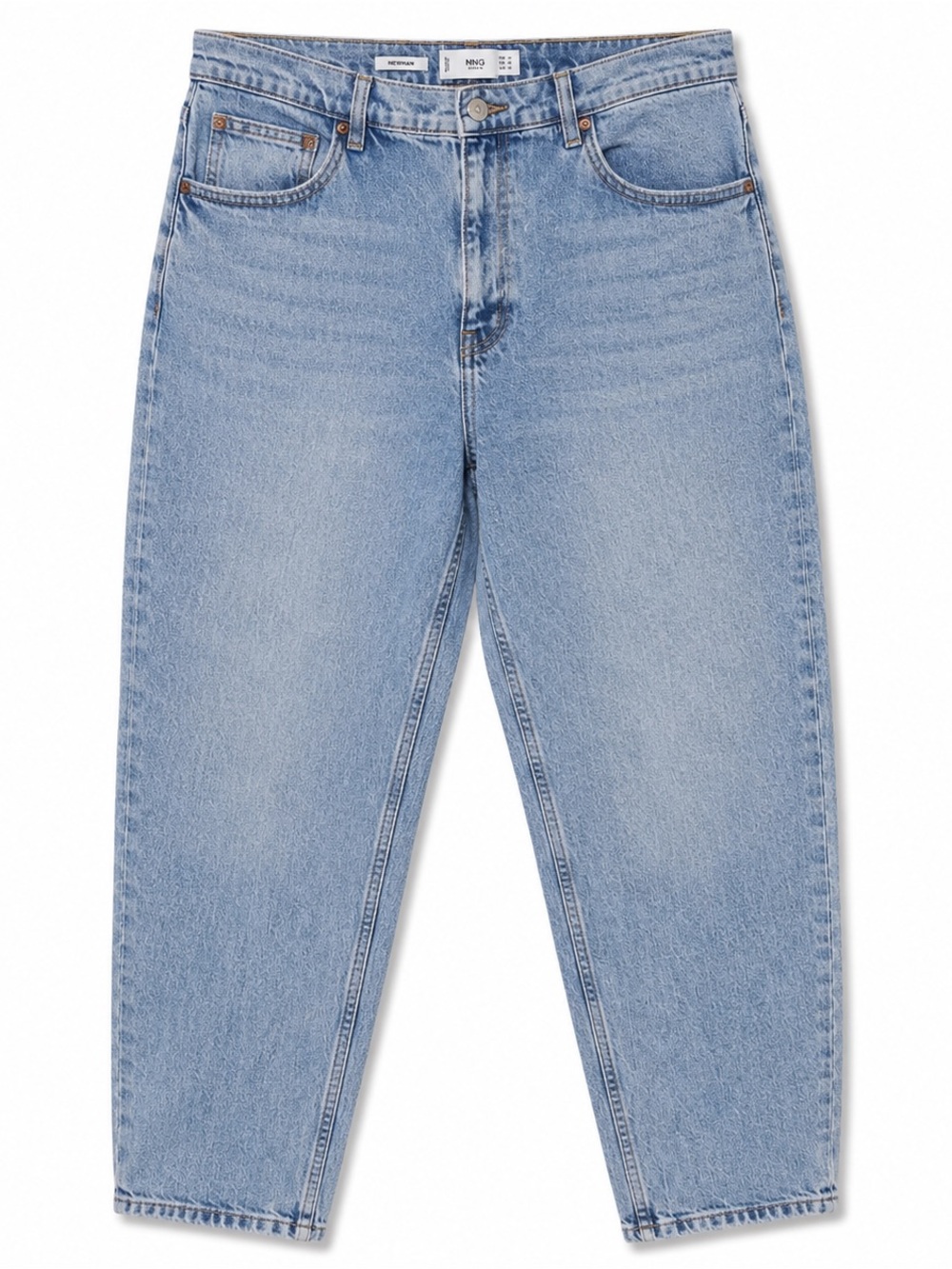 Mango Newmom Comfort High-Rise Jeans | Cropped Mom Fit | Size 12 - Picture 3 of 10